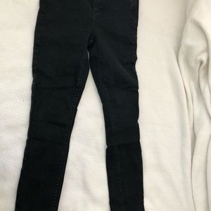 High waisted skinny jeans
